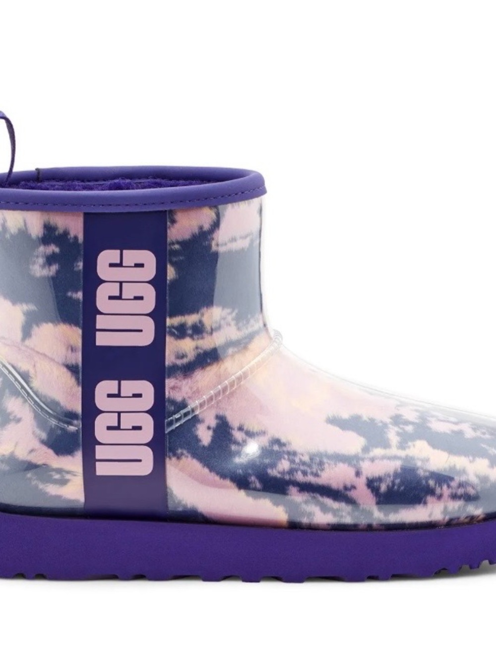 UGG CLASSIC CLEAR MINI MARBLE WATERPROOF BOOTS SIZE SIZE 10 - Picture 2 of 12
